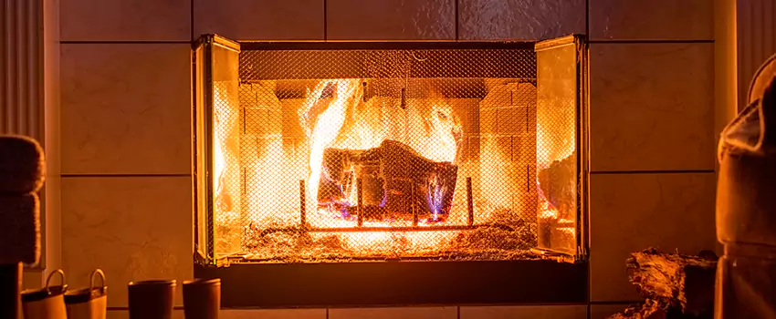 Mendota Hearth Landscape Fireplace Installation in Chester, Virginia